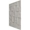 Ekena Millwork 19 5/8in. W x 19 5/8in. H Modern Square EnduraWall Decorative 3D Wall Panel Covers 2.67 Sq. Ft. WP20X20MSGBW - alternate 2